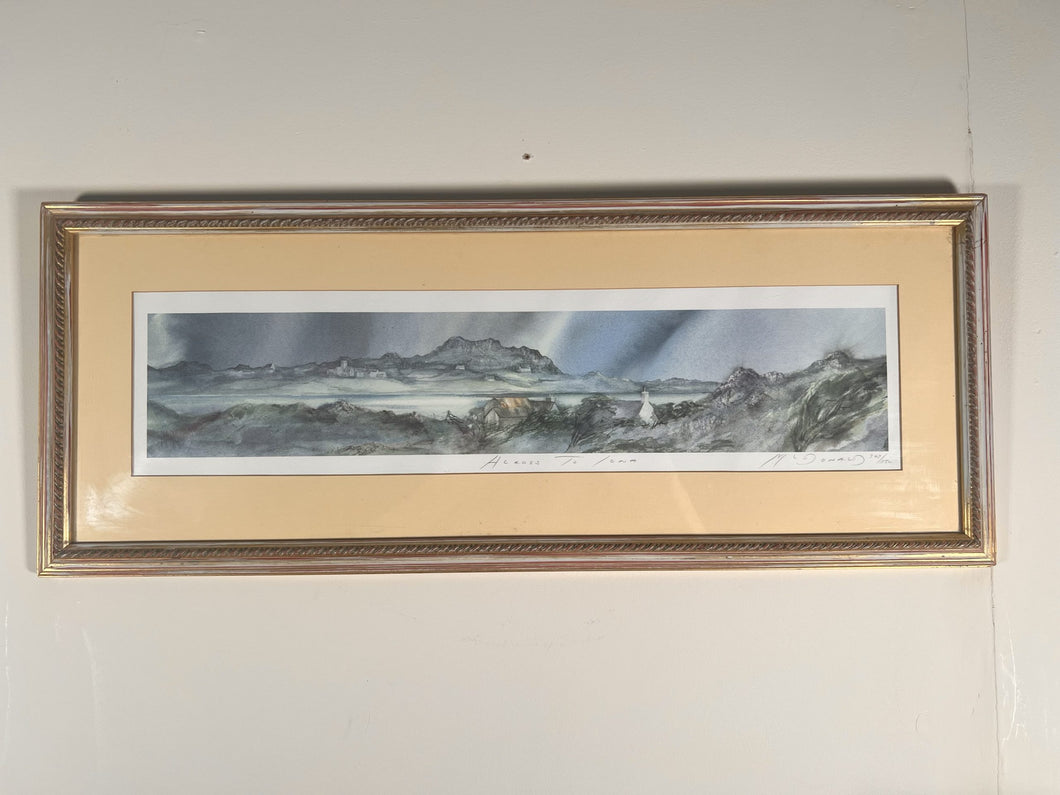 ‘Across to Iona’ Limited Edition Pencil Signed By The Artist Gillian McDonald