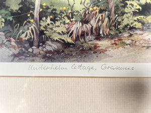 A Fabulous Painting By Judy Boyes “Underhelm Cottage Grasmere” Pencil Signed Lower Right