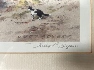 A Fabulous Painting By Judy Boyes “Underhelm Cottage Grasmere” Pencil Signed Lower Right