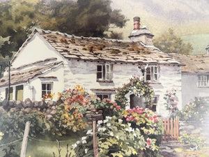 A Fabulous Painting By Judy Boyes “Underhelm Cottage Grasmere” Pencil Signed Lower Right