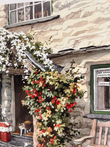 Limited Edition Judy Boyes Painting "Penny Hill Porch" Pencil Signed lower Right
