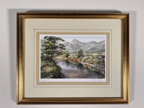 Judy Boyes “The Riverside Path” to Dungeon Ghyll Pencil Signed Lower Right
