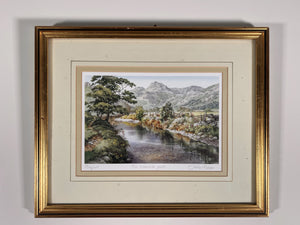 Judy Boyes “The Riverside Path” to Dungeon Ghyll Pencil Signed Lower Right