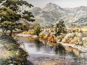 Judy Boyes “The Riverside Path” to Dungeon Ghyll Pencil Signed Lower Right