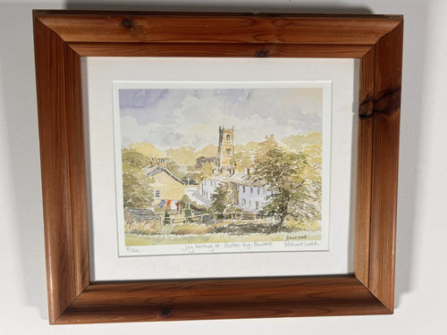 Pencil Signed Painting “July Morning At Bolton By Bowland” By Richard Wood