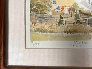 Pencil Signed Painting “July Morning At Bolton By Bowland” By Richard Wood