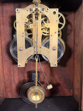 Load image into Gallery viewer, An Ansonia Twin Train Mantel Clock With A White Dial Chapter Ring