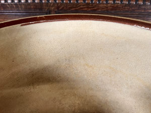 A Large Antique French Glazed Dairy Bowl Circa 1890