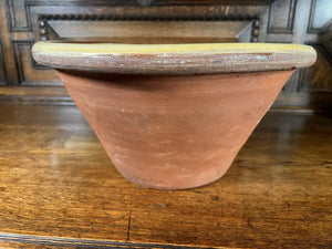 A Large Antique French Glazed Dairy Bowl Circa 1890