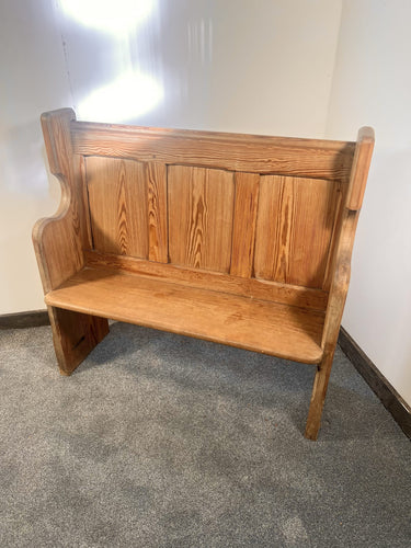 A Neatly Proportioned Antique Pitch Pine Pew