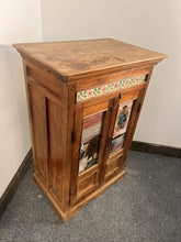 Load image into Gallery viewer, Antique Asian Petite Two Door Painted Tibetan Door Cabinet