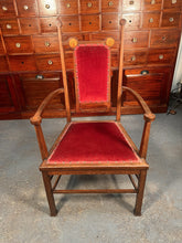 Load image into Gallery viewer, A Rare William Lethaby Mahogany Chair A Wonderful Example Of Arts &amp; Crafts Design