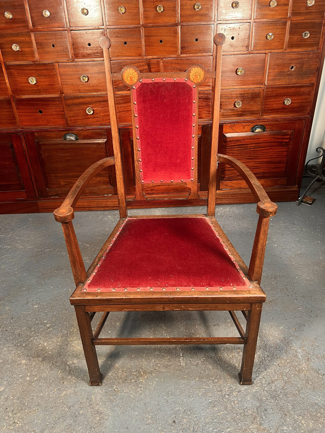 A Rare William Lethaby Mahogany Chair A Wonderful Example Of Arts & Crafts Design