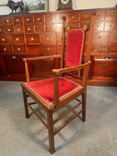 Load image into Gallery viewer, A Rare William Lethaby Mahogany Chair A Wonderful Example Of Arts &amp; Crafts Design