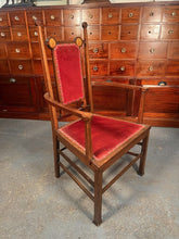 Load image into Gallery viewer, A Rare William Lethaby Mahogany Chair A Wonderful Example Of Arts &amp; Crafts Design