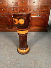 Load image into Gallery viewer, A West German Mid-Century Jardinière With Sunflowers