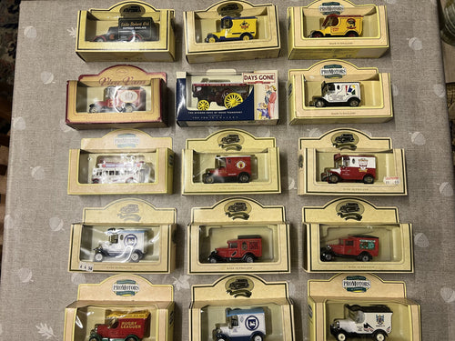 A Collection Of Fifteen Franklin Mint-Pro Motors-And“Days Gone” Boxed Vans All Mint