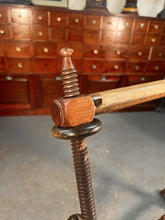 Load image into Gallery viewer, Antique Solid Walnut Bobbin Turned Embroidery Or Tapestry Stand