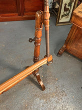 Load image into Gallery viewer, Antique Solid Walnut Bobbin Turned Embroidery Or Tapestry Stand