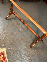 Load image into Gallery viewer, Antique Solid Walnut Bobbin Turned Embroidery Or Tapestry Stand