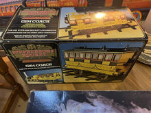Load image into Gallery viewer, Boxed Hornby Stephenson's Rocket 3 1/2” Gauge Live Steam With Carriage