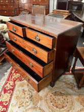 Load image into Gallery viewer, Antique Edwardian Flame Mahogany Chest of Drawers – Exceptional Colour &amp; Quality