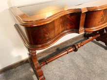 Load image into Gallery viewer, Antique Leather Topped Flame Mahogany Writing Table – Circa 1820