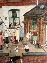 Load image into Gallery viewer, Tom Dodgson (1910–1991) Pencil Signed Original – "Back Yard Scene" With Studio Gallery Embossed Stamp