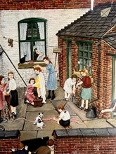 Load image into Gallery viewer, Tom Dodgson (1910–1991) Pencil Signed Original – "Back Yard Scene" With Studio Gallery Embossed Stamp