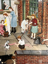 Load image into Gallery viewer, Tom Dodgson (1910–1991) Pencil Signed Original – "Back Yard Scene" With Studio Gallery Embossed Stamp