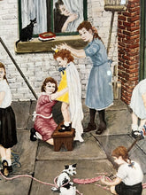 Load image into Gallery viewer, Tom Dodgson (1910–1991) Pencil Signed Original – "Back Yard Scene" With Studio Gallery Embossed Stamp