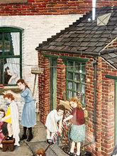 Load image into Gallery viewer, Tom Dodgson (1910–1991) Pencil Signed Original – "Back Yard Scene" With Studio Gallery Embossed Stamp