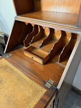 Load image into Gallery viewer, An Impressive George III Style Inlaid Mahogany Bureau Bookcase