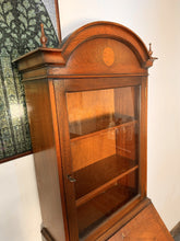 Load image into Gallery viewer, An Impressive George III Style Inlaid Mahogany Bureau Bookcase
