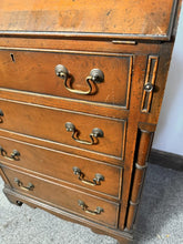 Load image into Gallery viewer, An Impressive George III Style Inlaid Mahogany Bureau Bookcase
