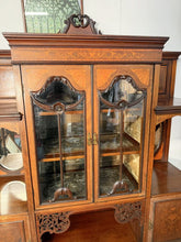 Load image into Gallery viewer, Outstanding Quality Antique Victorian Mahogany &amp; Satinwood Inlaid Display Cabinet – Circa 1880