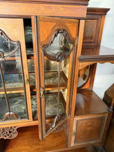 Load image into Gallery viewer, Outstanding Quality Antique Victorian Mahogany &amp; Satinwood Inlaid Display Cabinet – Circa 1880