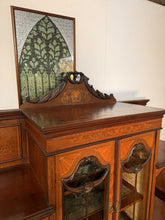 Load image into Gallery viewer, Outstanding Quality Antique Victorian Mahogany &amp; Satinwood Inlaid Display Cabinet – Circa 1880