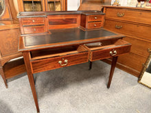 Load image into Gallery viewer, Sheraton Revival Mahogany Inlaid Writing Table / Desk – Circa 1890