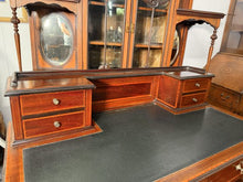 Load image into Gallery viewer, Sheraton Revival Mahogany Inlaid Writing Table / Desk – Circa 1890