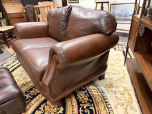 Load image into Gallery viewer, Thomas Lloyd Grand Chesterfield 2 Seater Sofa with Footstool – Brown Vintage Leather