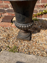 Load image into Gallery viewer, A Matching Pair Of Victorian Cast Iron Painted Urns