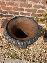 Load image into Gallery viewer, A Matching Pair Of Victorian Cast Iron Painted Urns