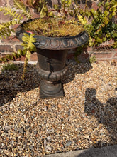 Load image into Gallery viewer, A Matching Pair Of Victorian Cast Iron Painted Urns