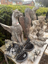 Load image into Gallery viewer, Selection of Sitting &amp; Wall-Hanging Gargoyle Stone Garden Ornaments