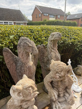 Load image into Gallery viewer, Selection of Sitting &amp; Wall-Hanging Gargoyle Stone Garden Ornaments