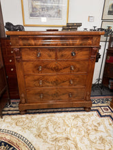 Load image into Gallery viewer, Large Flamed Mahogany Victorian Antique Scottish Chest of Drawers
