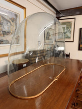 Load image into Gallery viewer, Huge 50cm Tall Antique Glass Clock - Taxidermy Dome – Victorian, Circa 1850