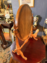 Load image into Gallery viewer, 19th Century Victorian Flame Mahogany Cheval Dressing Mirror