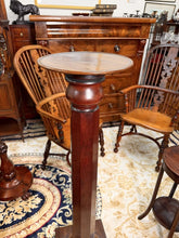 Load image into Gallery viewer, Tall Antique Display Pedestal, English Mahogany Torchiere / Plant Stand, Regency c.1820